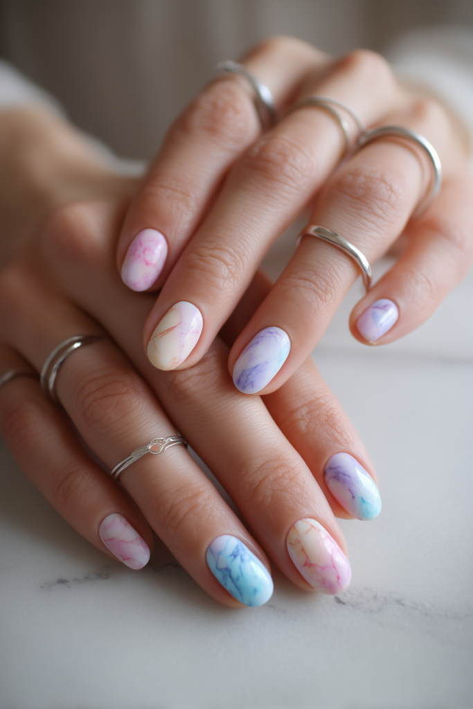 Marbled Pastel Easter Eggs