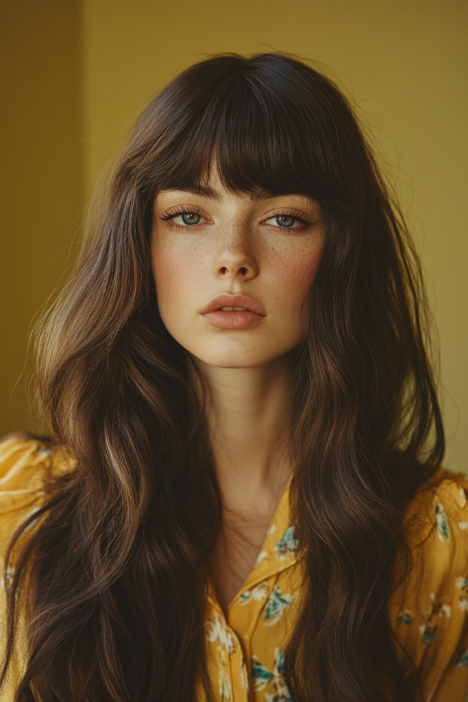 ’70s-Inspired Curtain Bangs