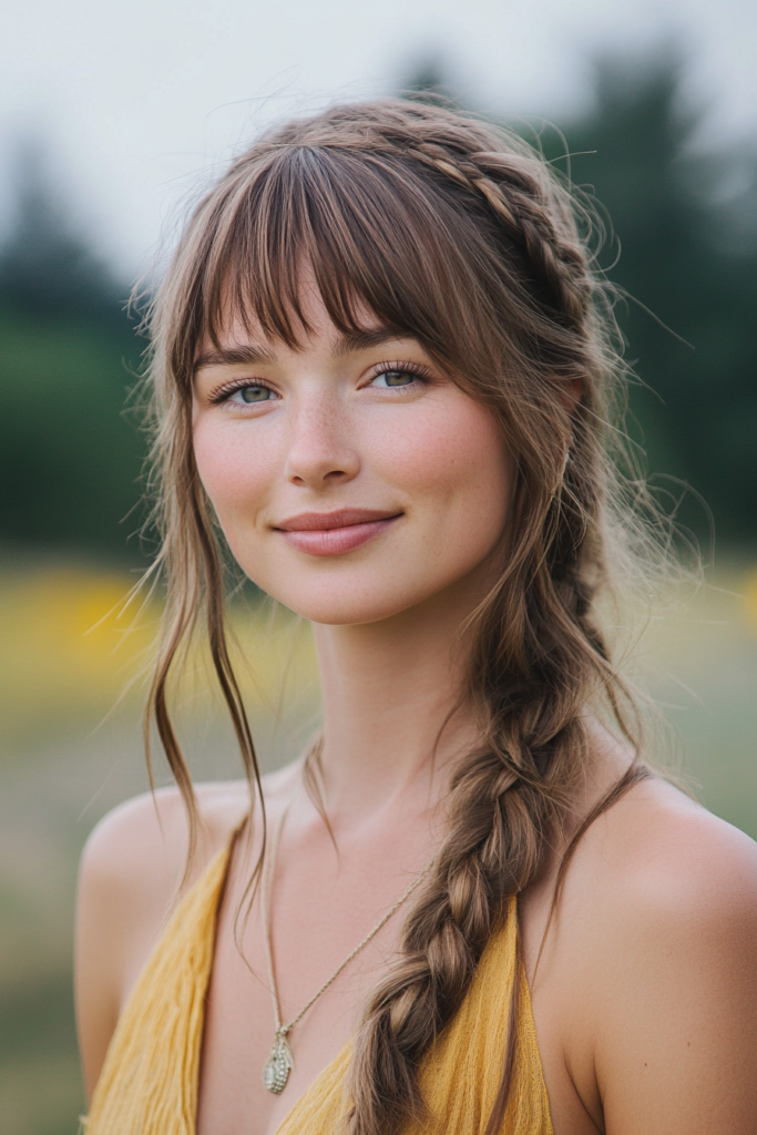Braided Bangs