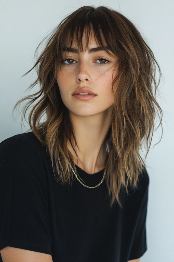 Choppy Textured Bangs