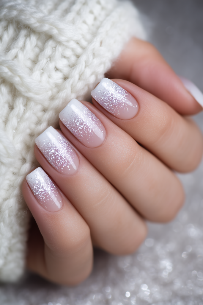 Glitter-Tipped Ombre