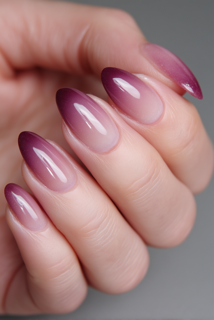 Monochromatic Mauve Ombre