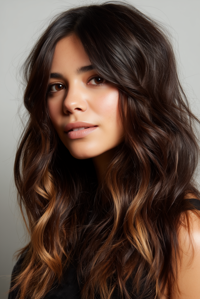 Subtle Caramel Ribbons