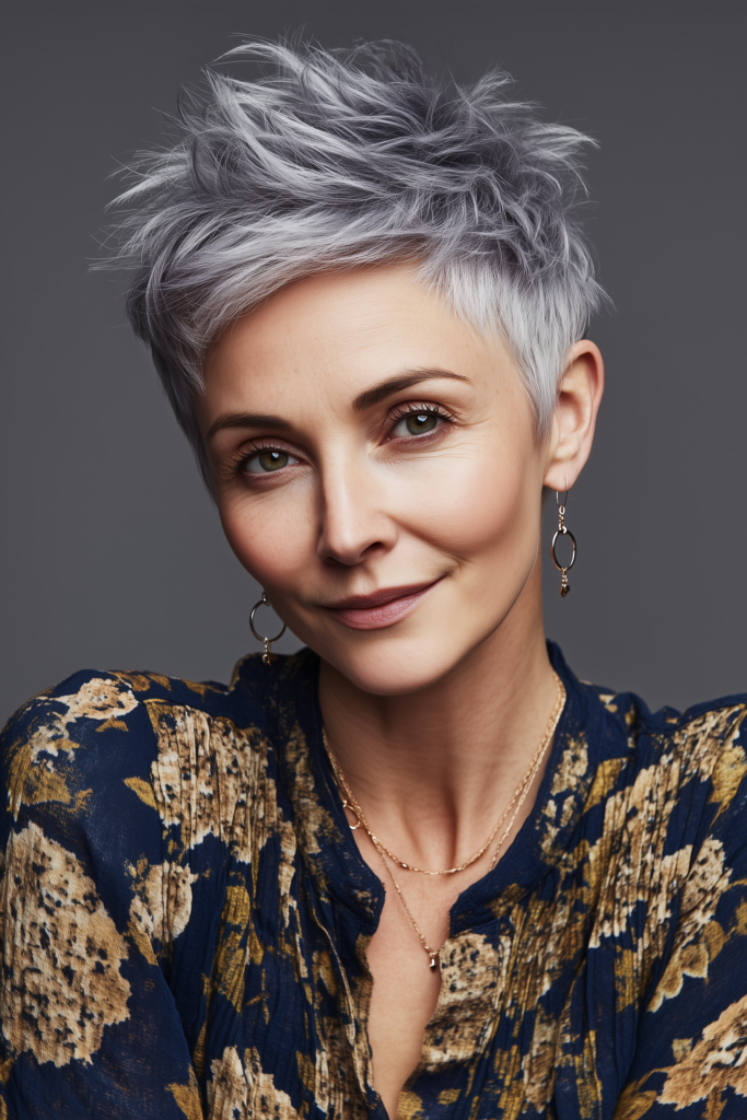 Tapered Pixie with Textured Top