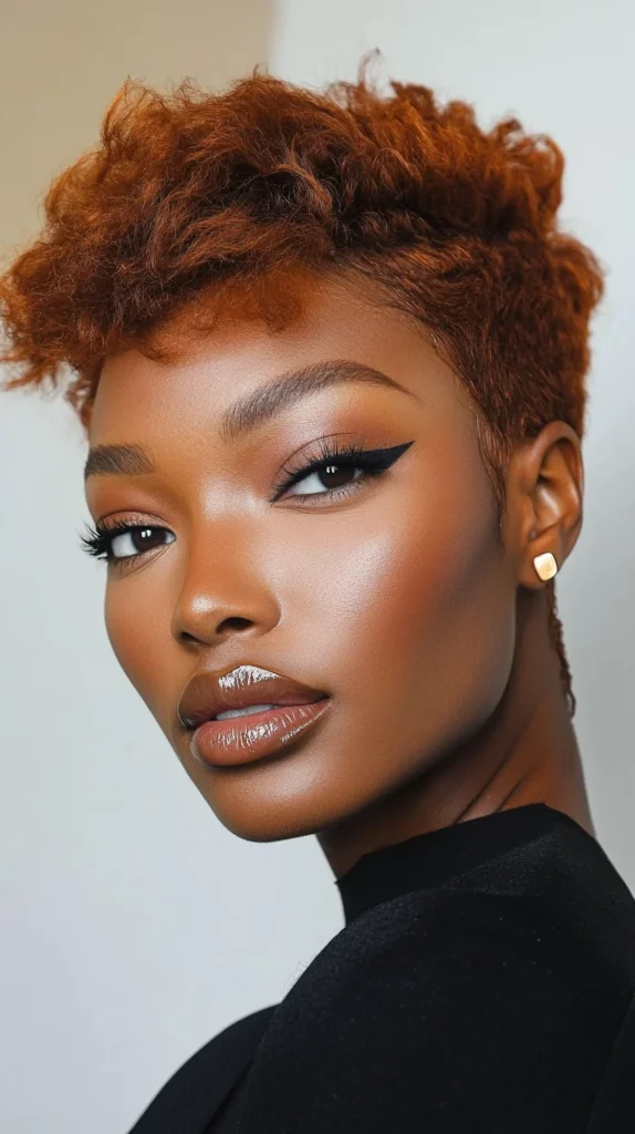 Asymmetrical Ginger Pixie