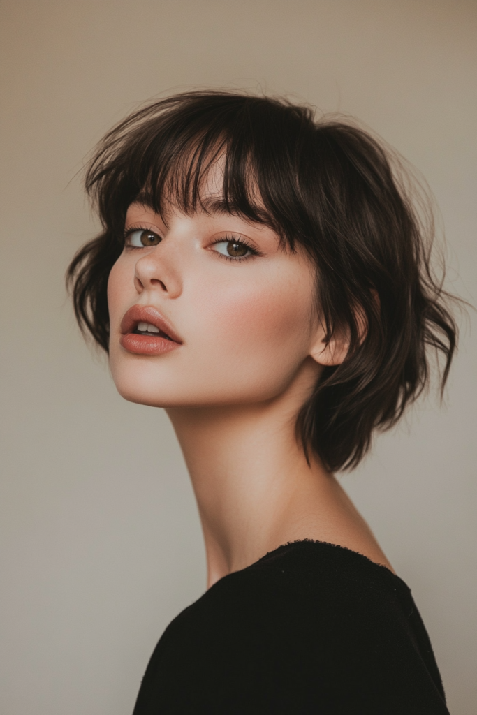 Classic Pixie with Side-Swept Bangs