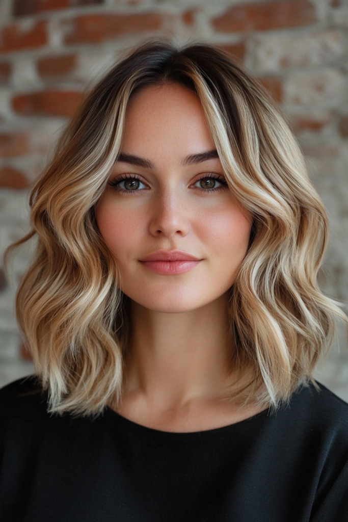 a woman with blonde hair