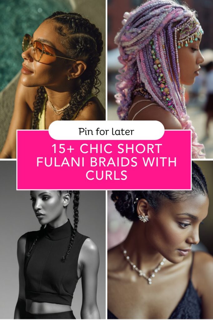 15+ Chic Short Fulani Braids with Curls