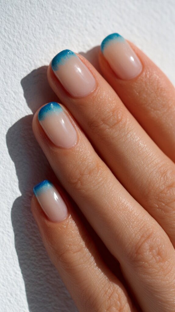 Blue Hawaii French Tips