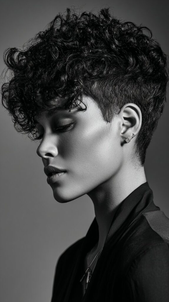 Curly Pixie Cut