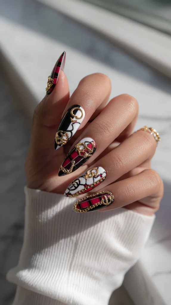 Designer-Inspired Stiletto Junk Nails