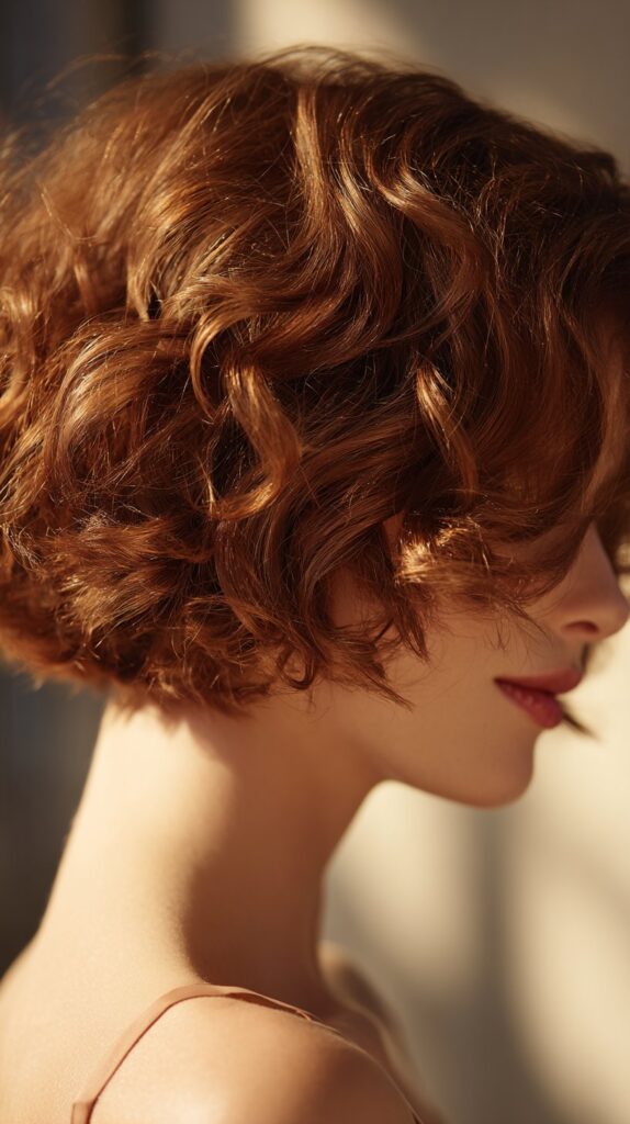 Layered Curly Bob