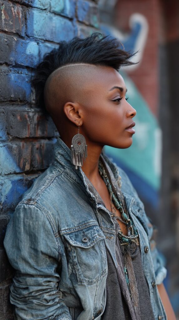 Mohawk‑Inspired Bald Fade