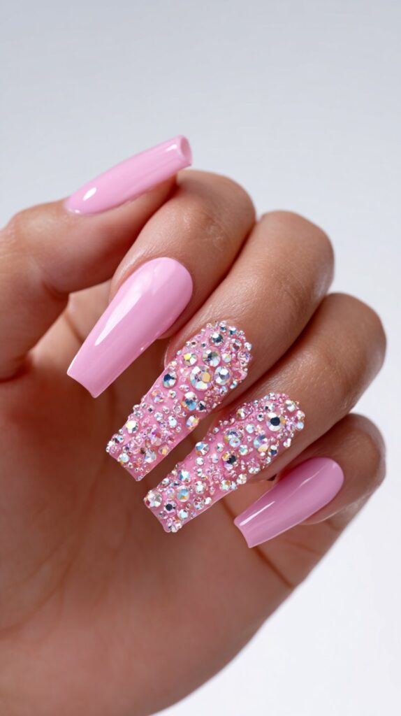 Pink Rhinestone Explosion