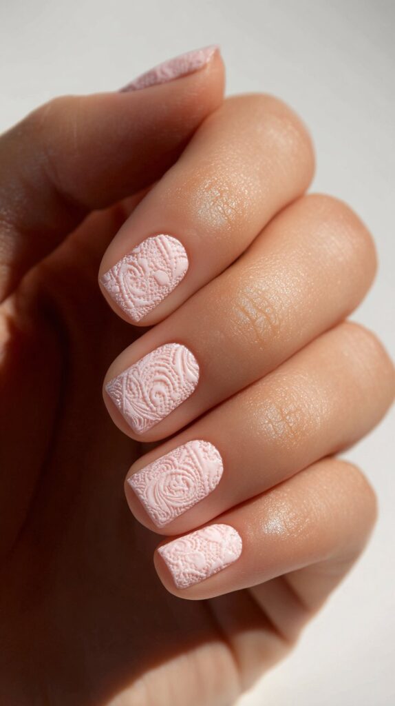 Pink Textured Tapestry