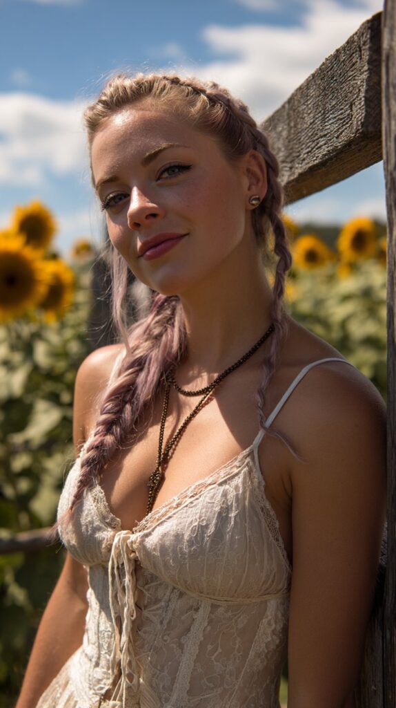 Side‑Swept Fishtail Braid