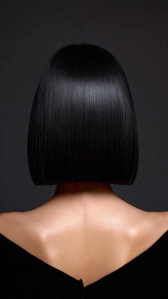 Slicked‑Back Bob