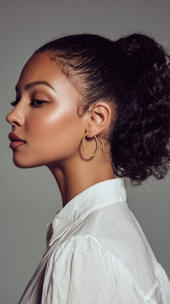 The Sleek Low Ponytail