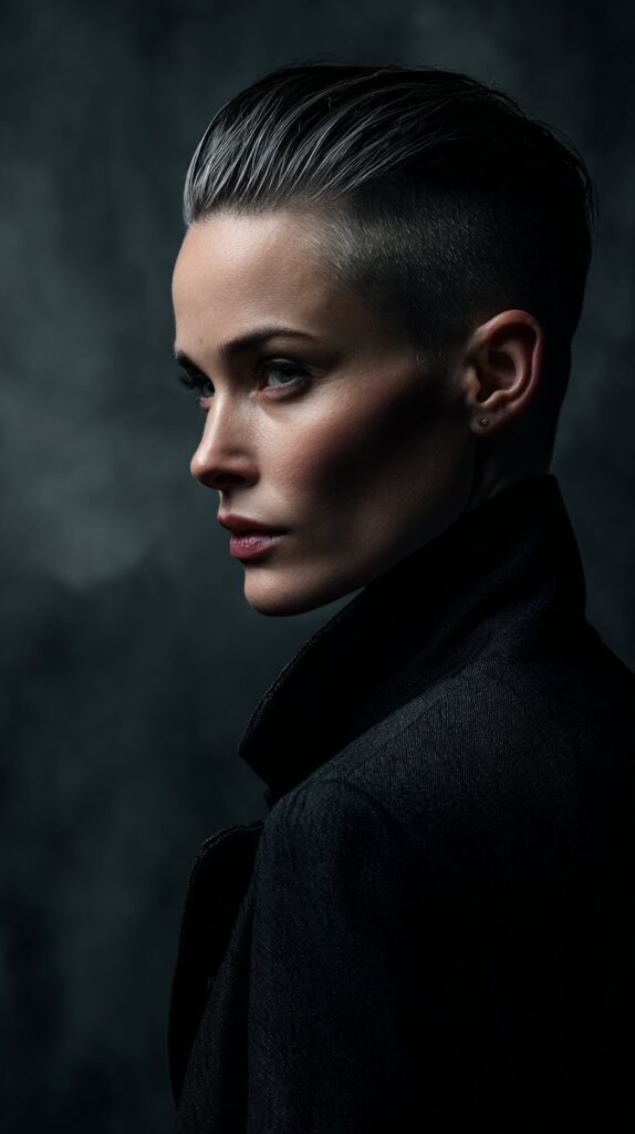 The Slicked‑Back Fade