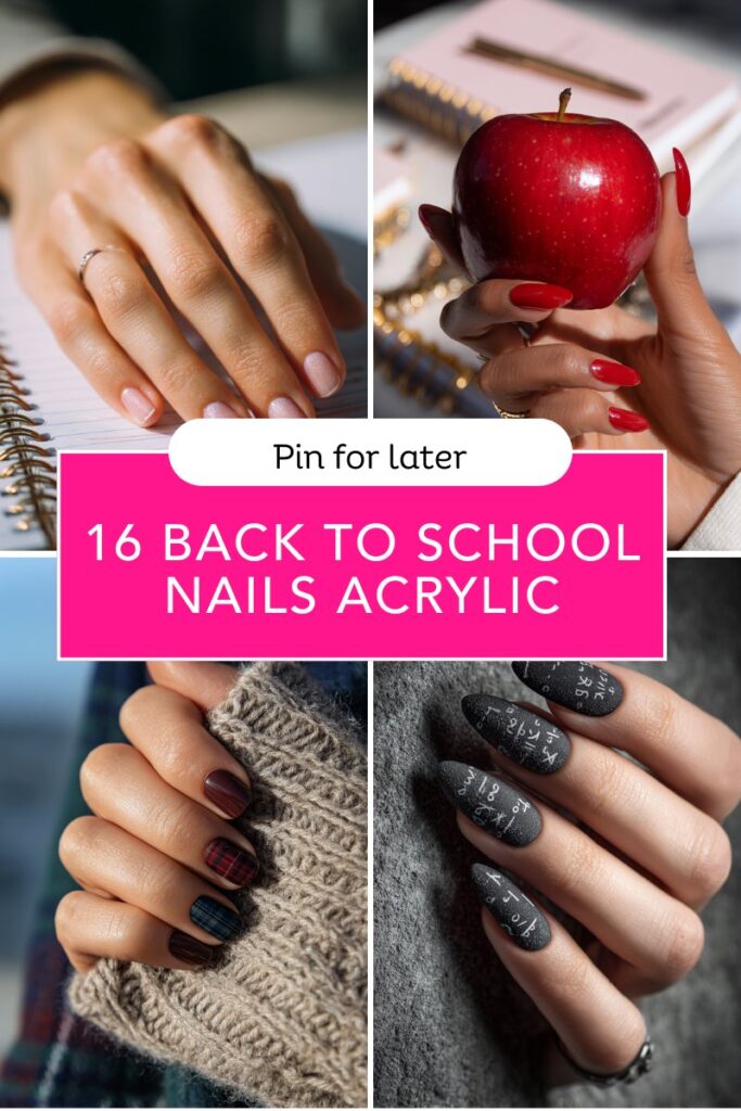 16 Back to School Nails Acrylic