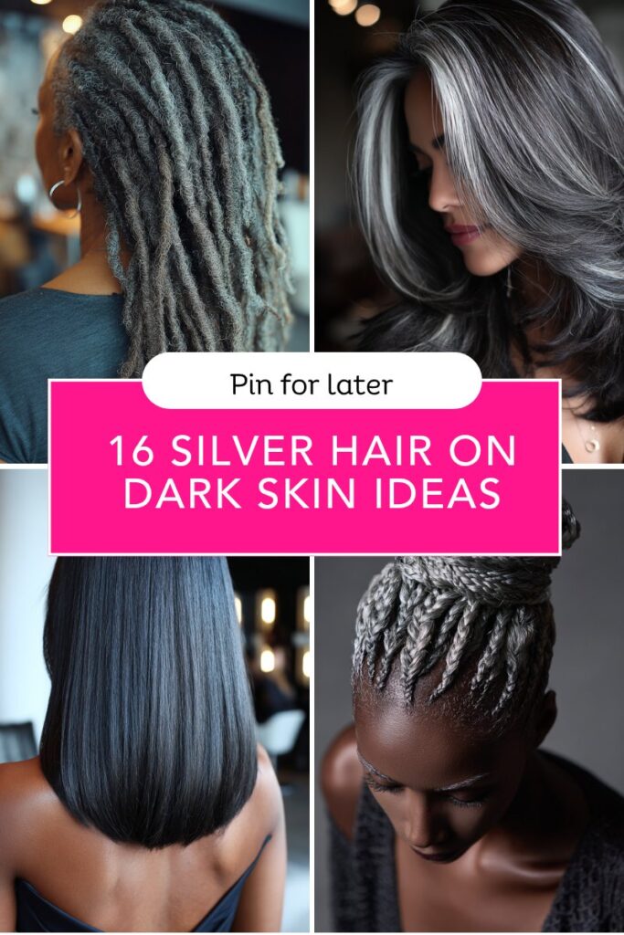 Silver Hair on Dark Skin