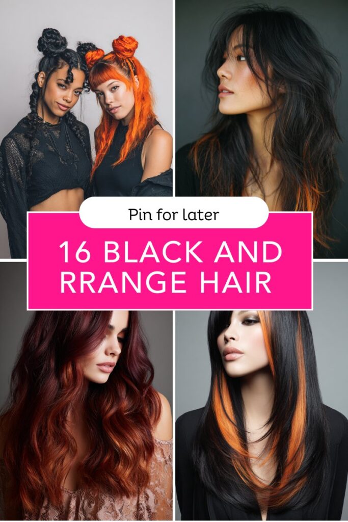 Black and Rrange Hair