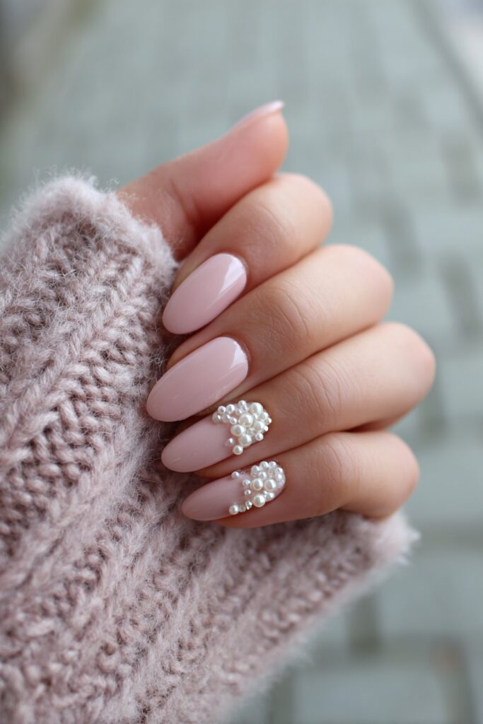 Blush Pink with Micro Pearls