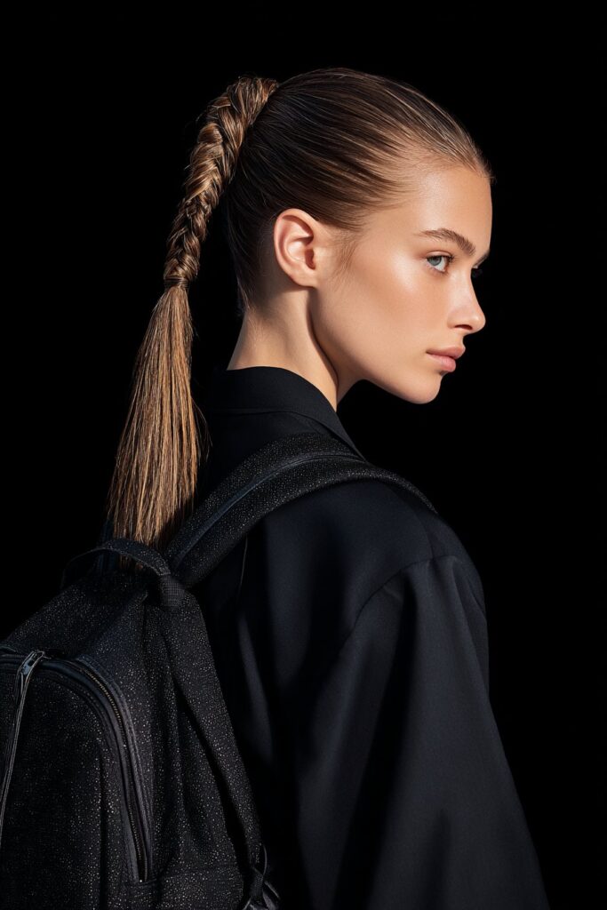 Braided Low Ponytail