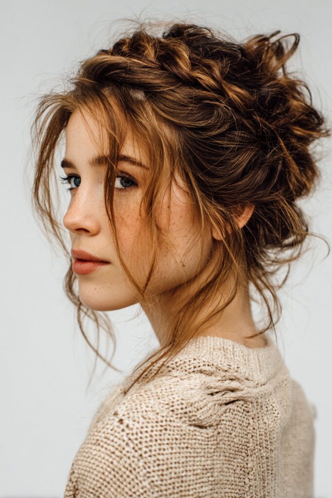 Braided Messy Bun