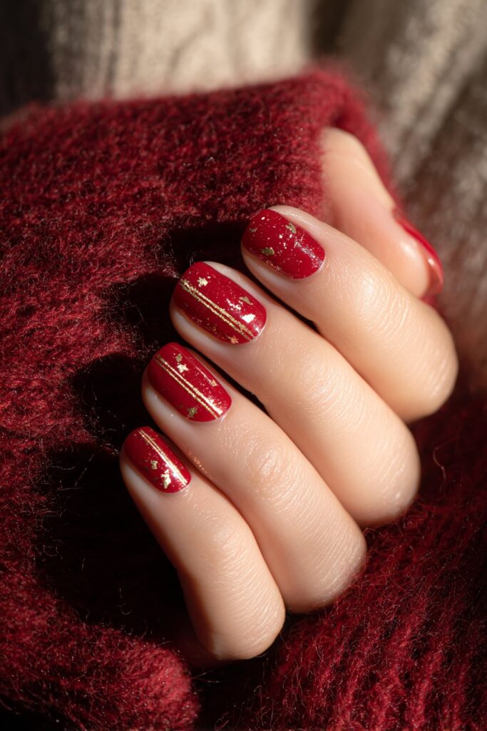 Classic Red with Gold Accents