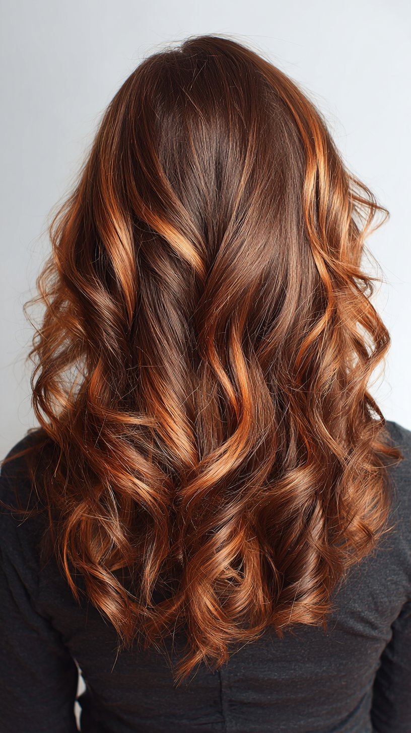 Copper Ribbon Highlights on Chocolate Base
