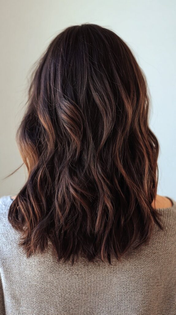Dark Brown with Subtle Purple Undertones