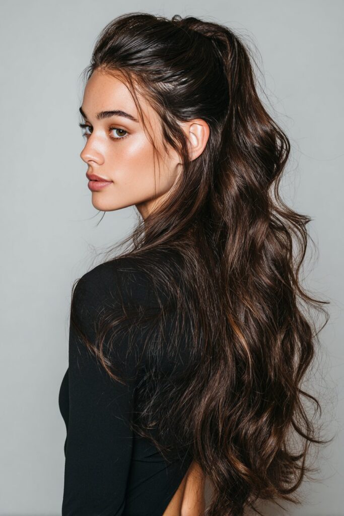 Half-Up Slick Back