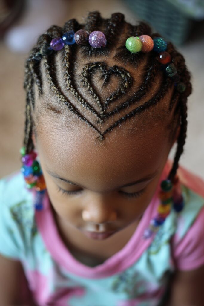 Heart-Shaped Beaded Design