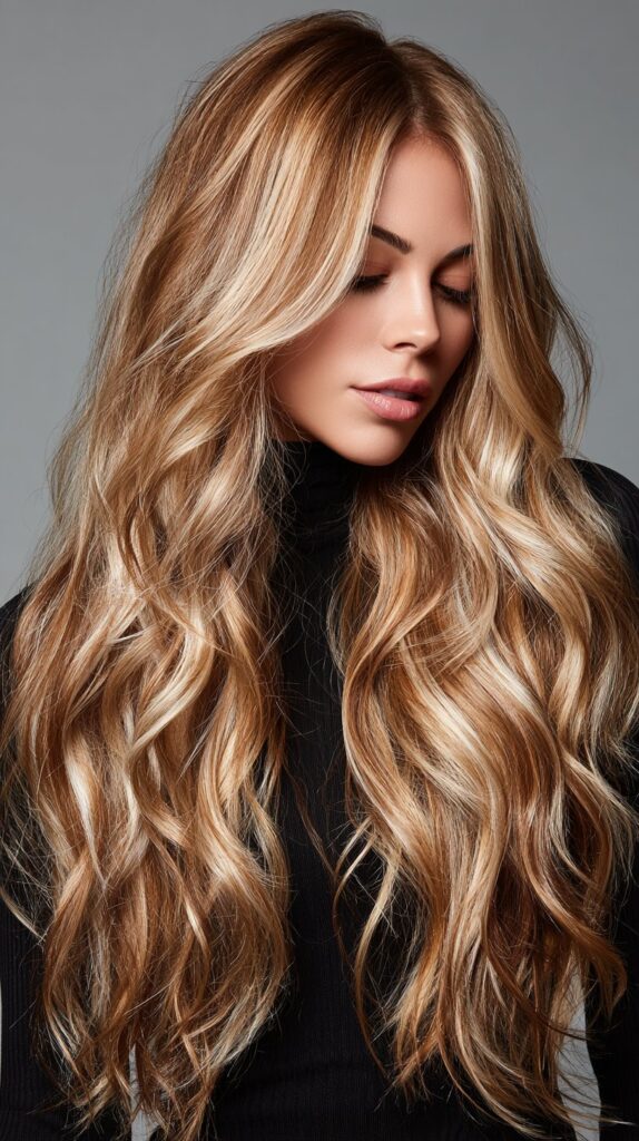 Honey Blonde with Shadow Root