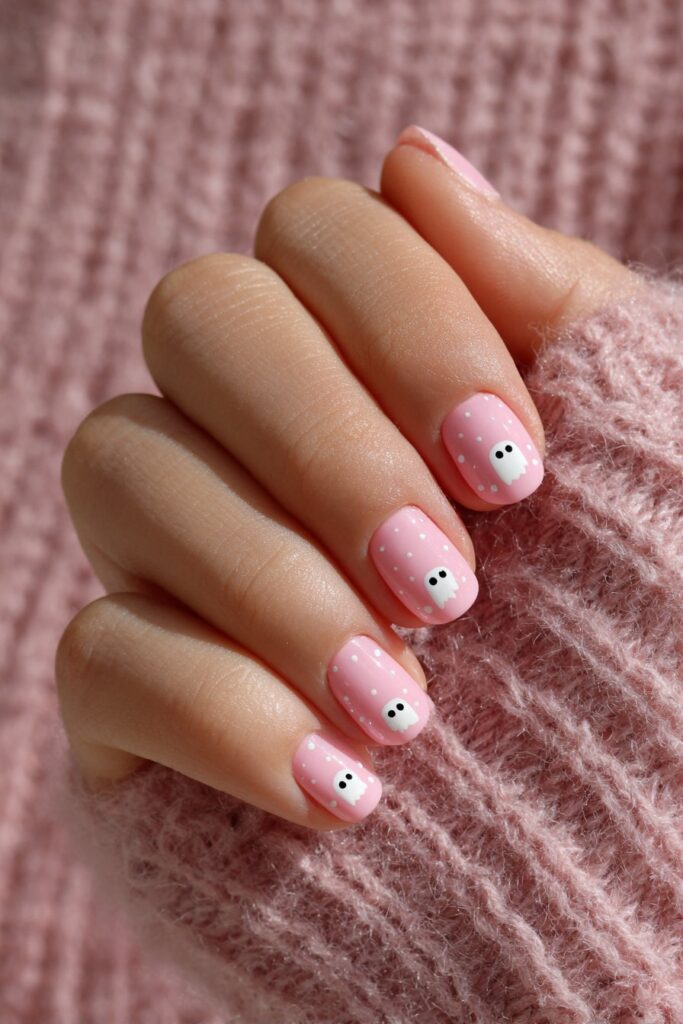 Pastel Pink with Ghost Accents