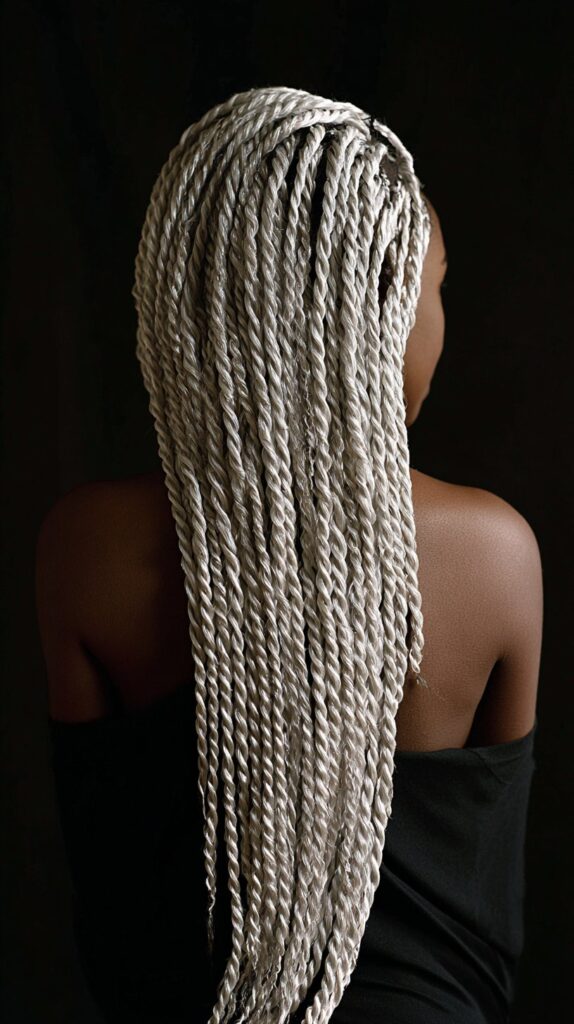 Platinum Silver Twists