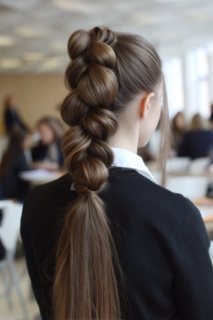 Pull-Through Braid Ponytail