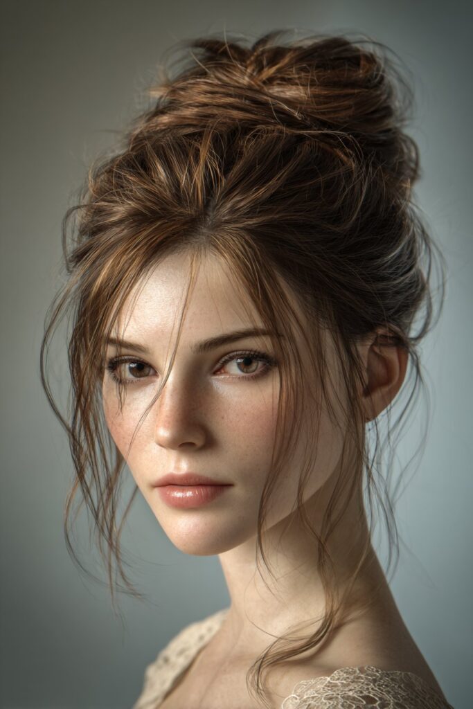 Romantic Messy French Twist