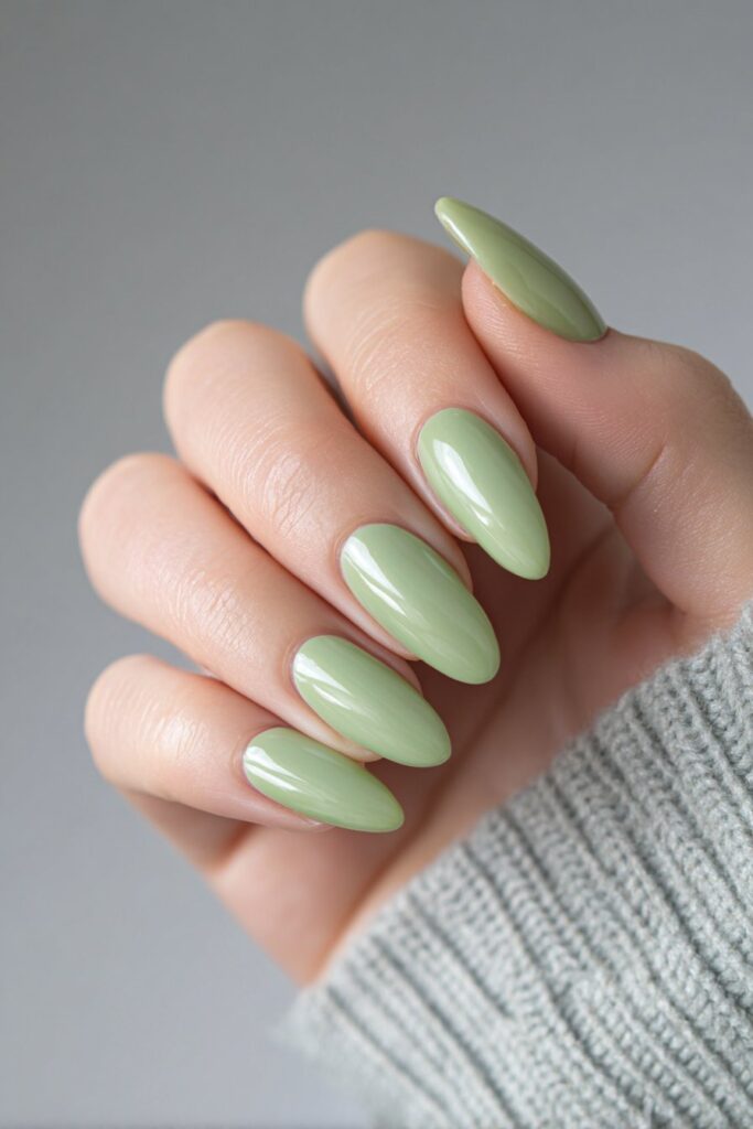 Sage Green Almond Elegance