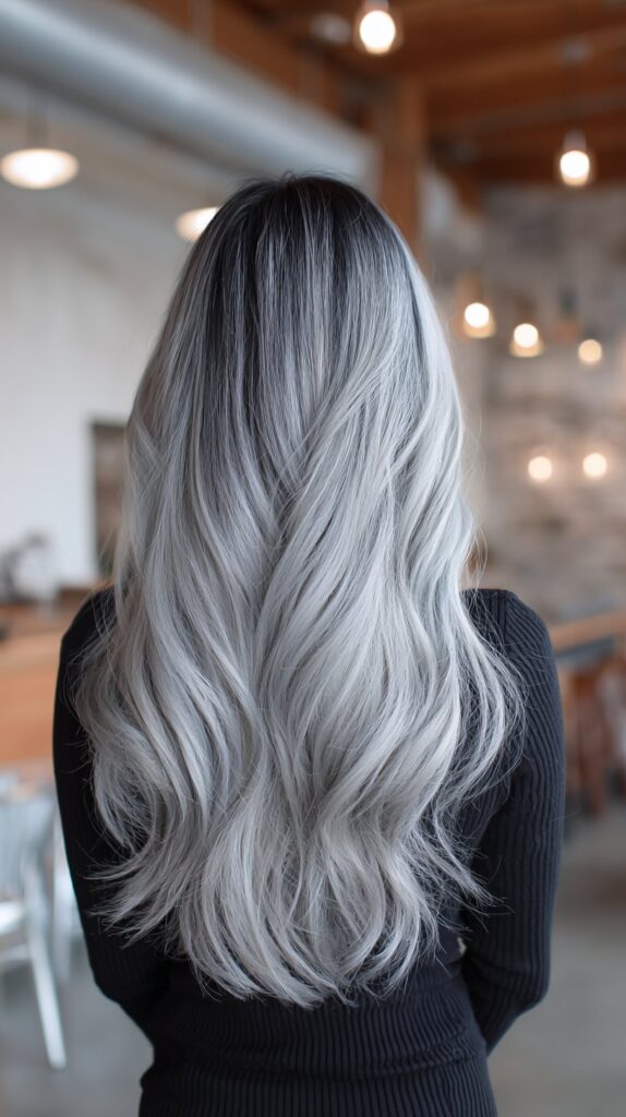 Silver and Charcoal Color Melt