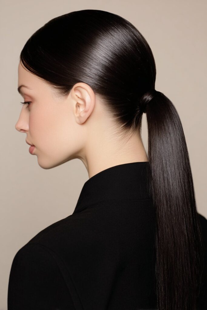 Sleek Low Ponytail