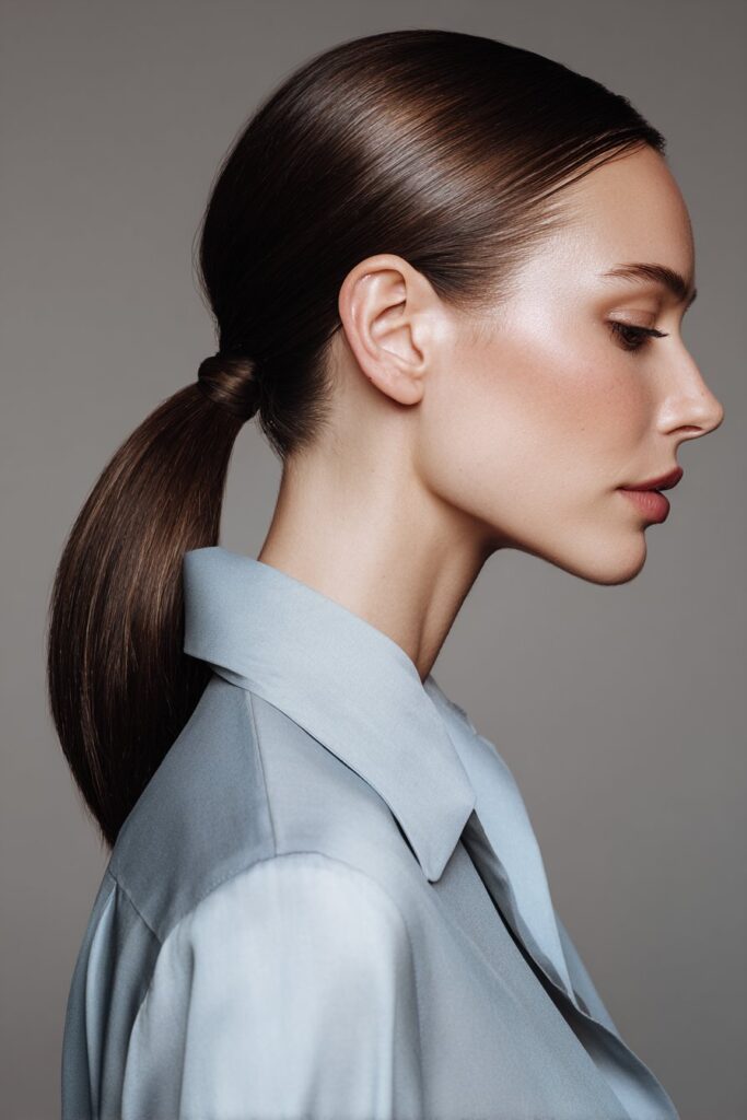 Sleek Low Ponytail