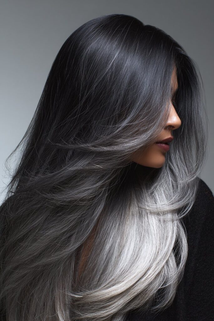 Grey Blending on Dark Hair
