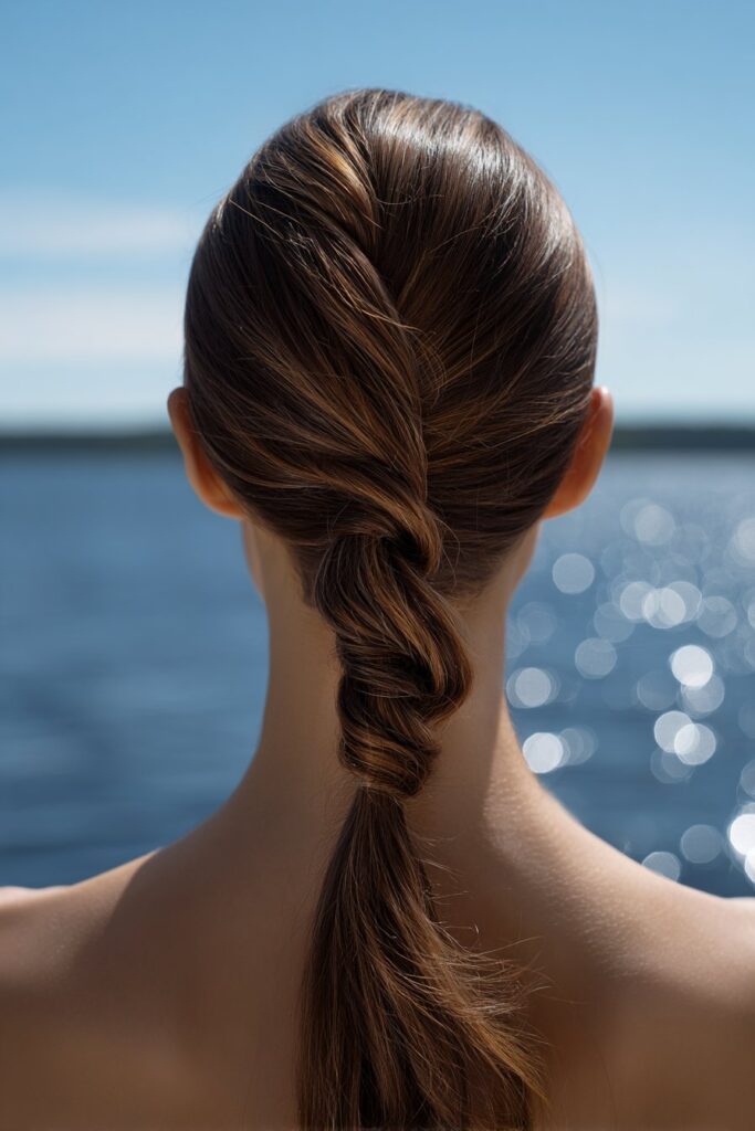 Twisted Rope Braid Ponytail