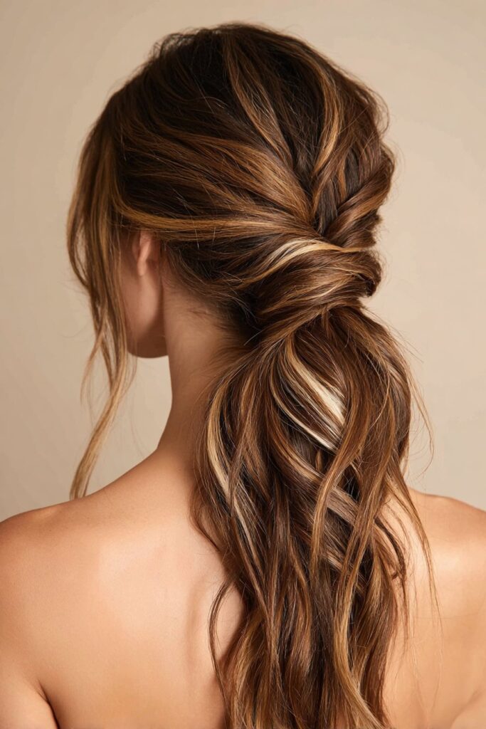 Twisted Rope Braid Ponytail