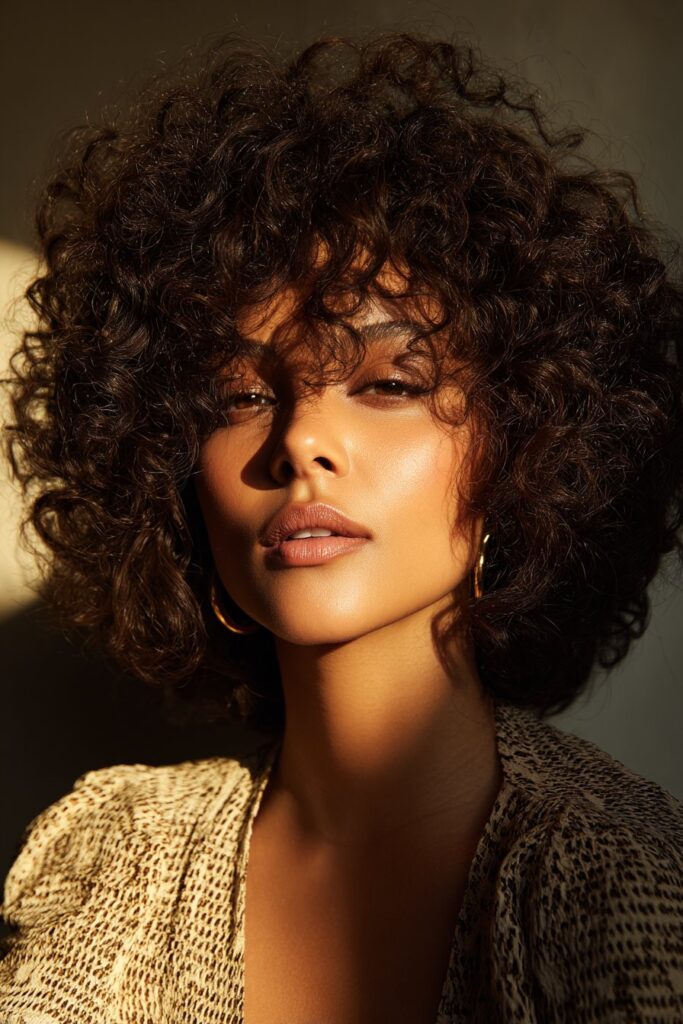 Voluminous Curly Bob Quick Weave