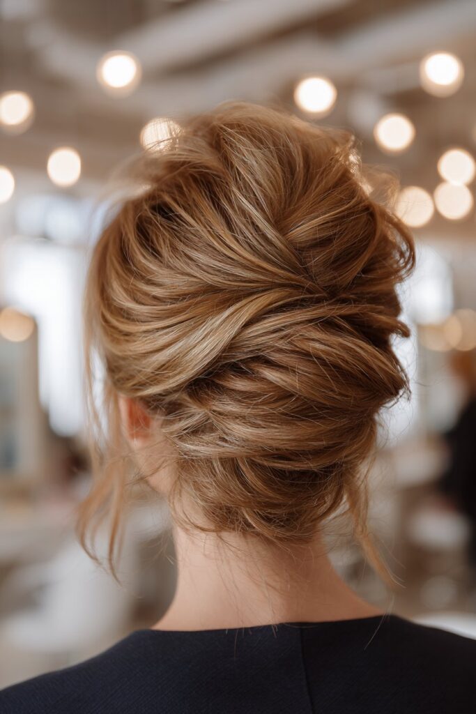 Voluminous Messy French Twist