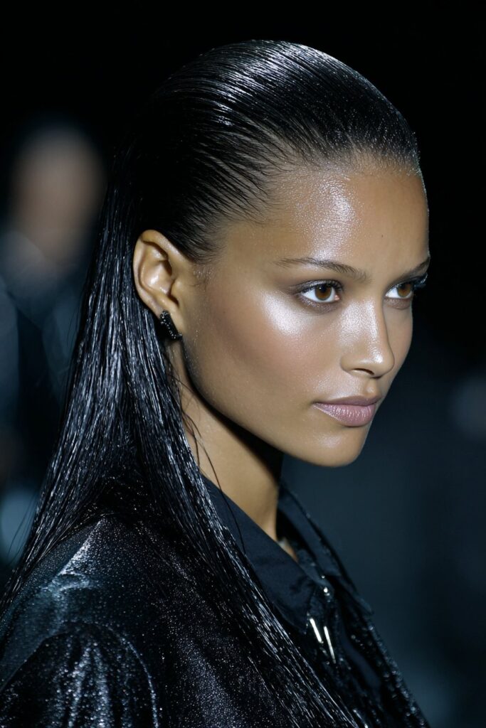 Wet-Look Slick Back
