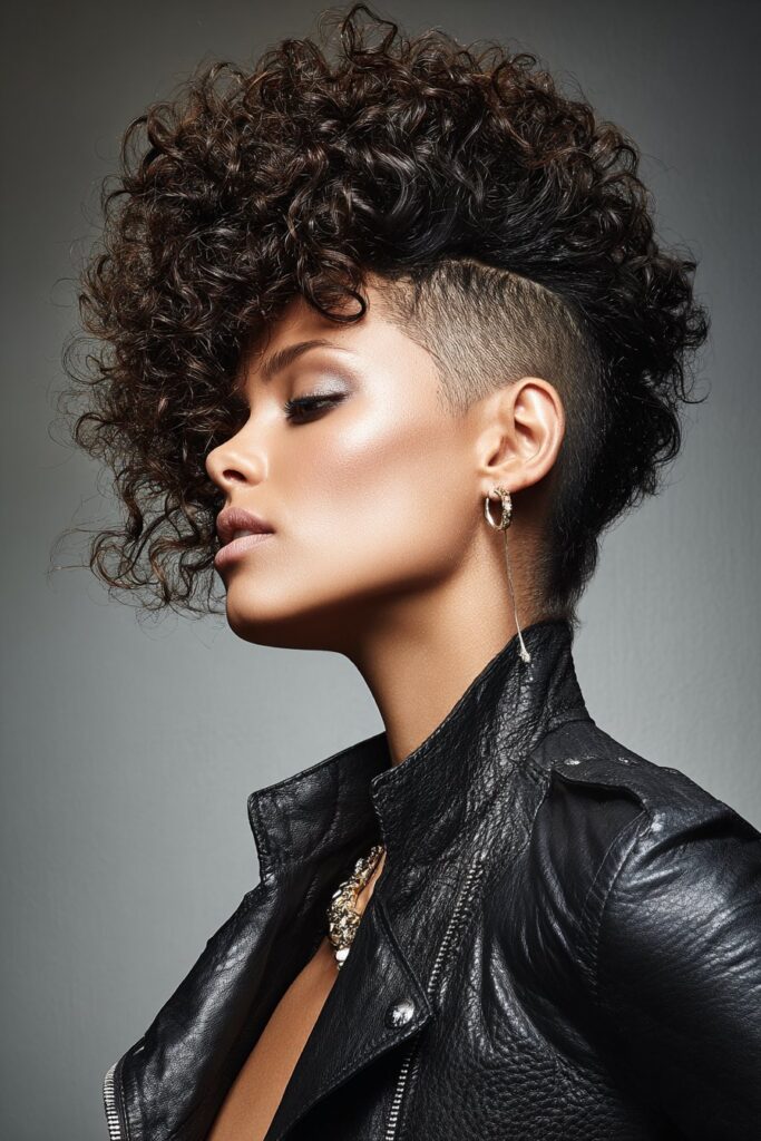 Curly Faux Hawk